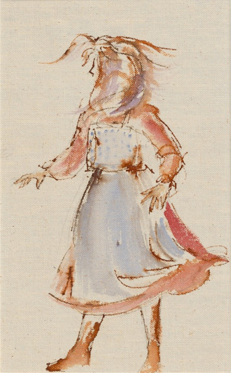 Girl in The Wind Original Artwork
