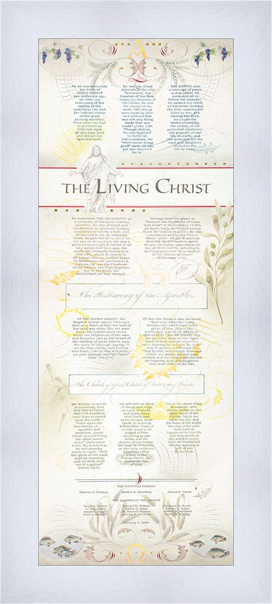 The Living Christ presented via the Art of Beautiful Writing