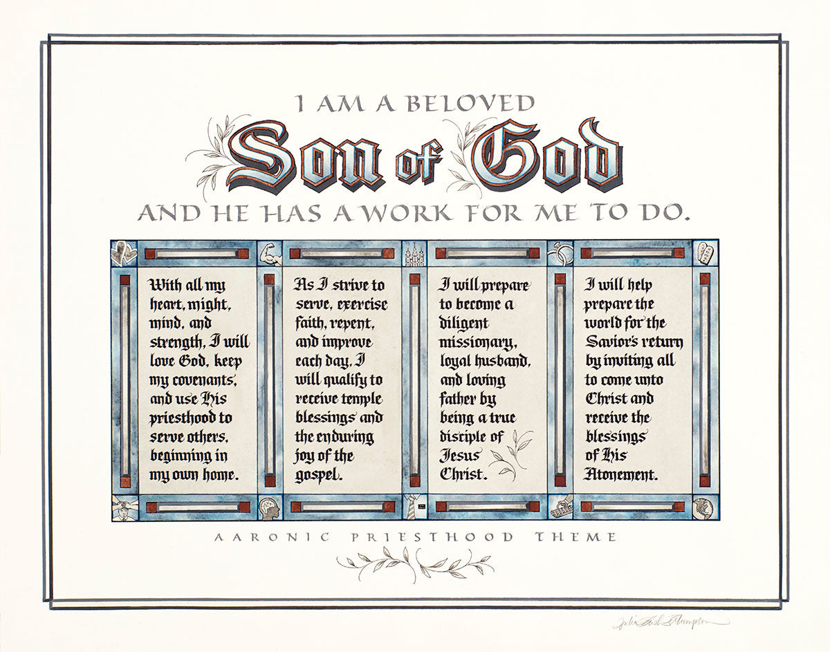 Aaronic Priesthood Theme Original Artwork