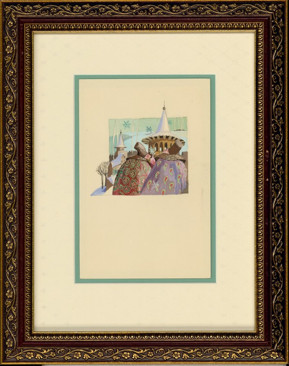 Russians in Snow Original Artwork
