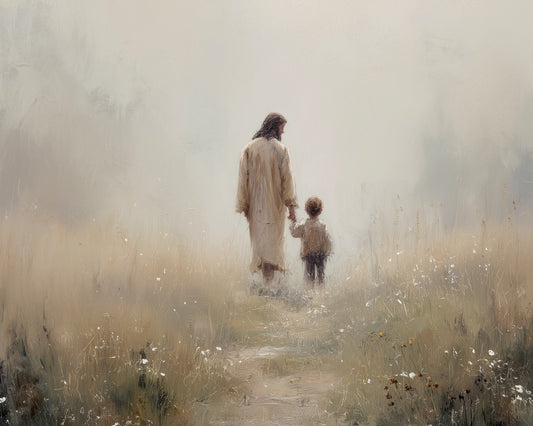 Hand in Hand with Jesus (Boy)