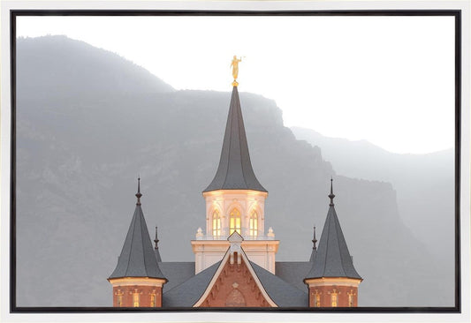 Provo City Center Morning Fog Gallery Wrap
