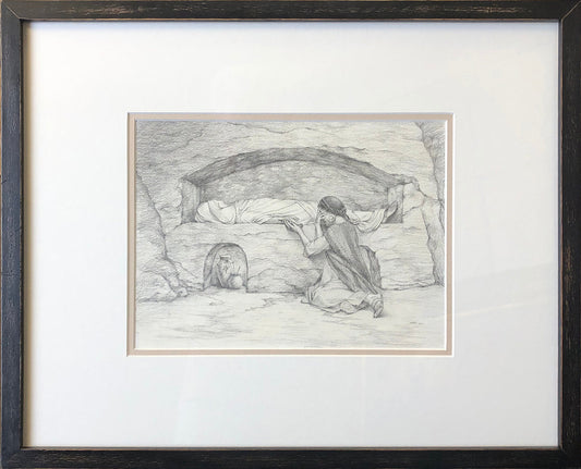 Sunset before Dawn Graphite on Watercolor Paper Original Artwork