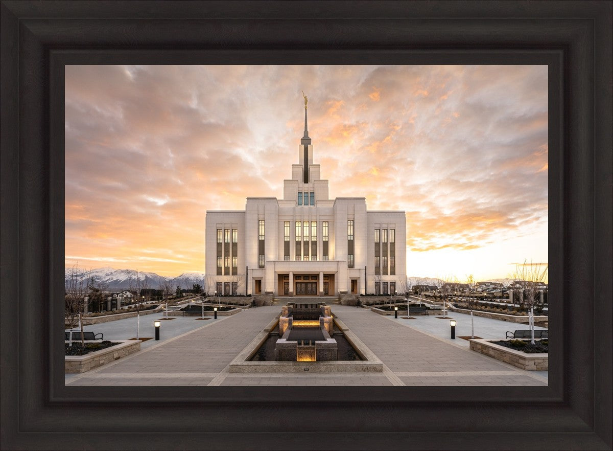 Saratoga Springs Utah Golden Sunrise