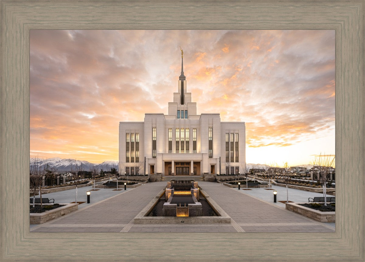 Saratoga Springs Utah Golden Sunrise