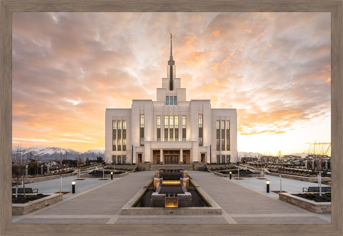 Saratoga Springs Utah Golden Sunrise