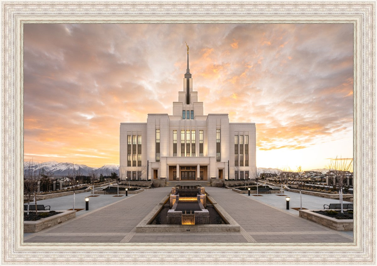 Saratoga Springs Utah Golden Sunrise