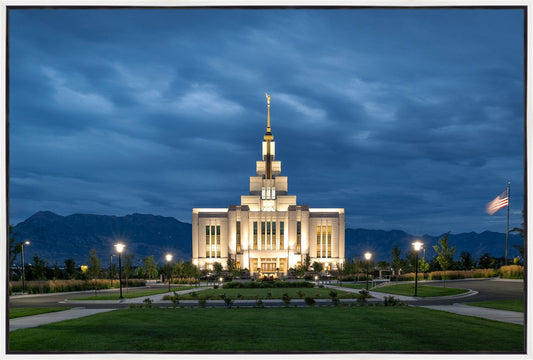 Saratoga Springs Utah Blue Night