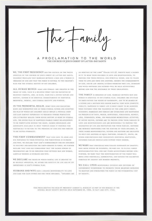The Proclamation To The Family