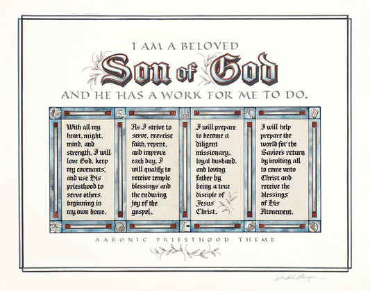 Aaronic Priesthood Theme Original Artwork