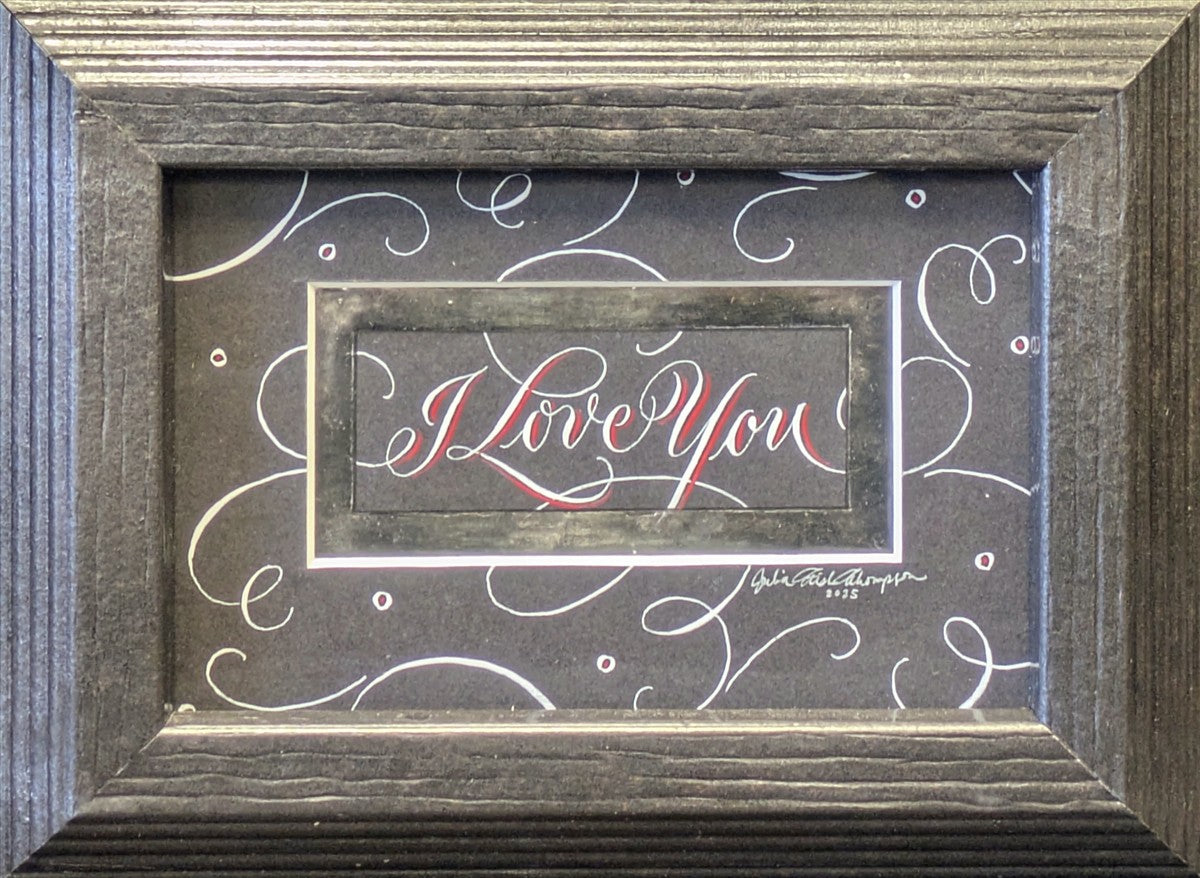 I Love You - Black Original Artwork