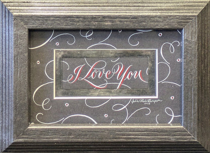I Love You - Black Original Artwork
