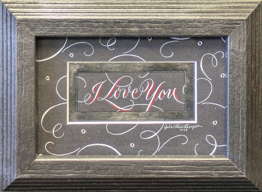 I Love You - Black Original Artwork