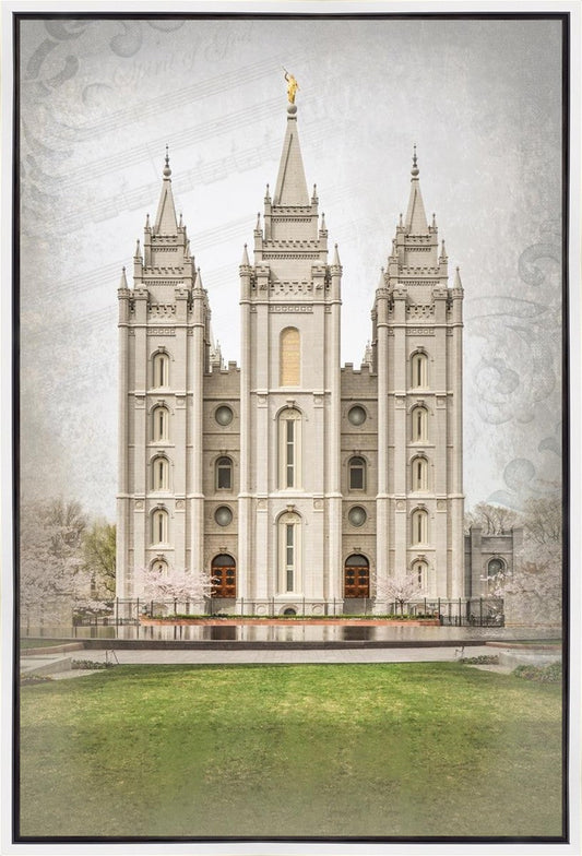 Salt Lake City Temple The Spirit Of God Gallery Wrap