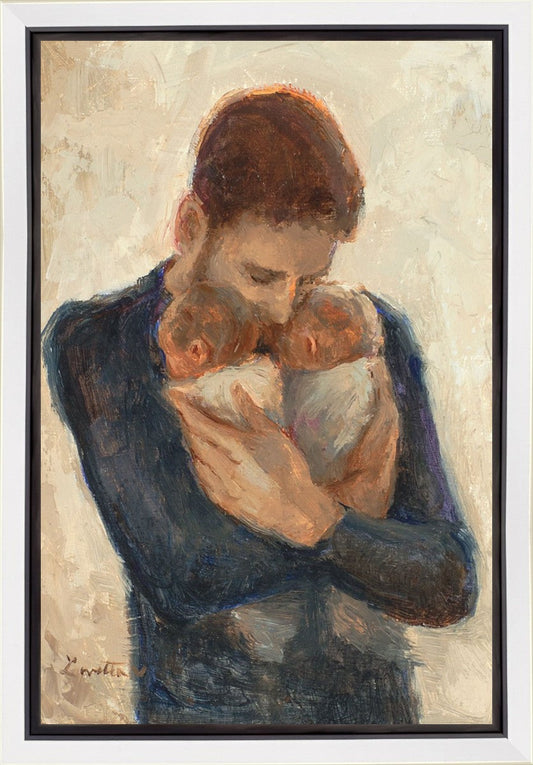 Father With Twins