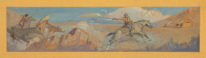 Pony Express Rider Original Artwork