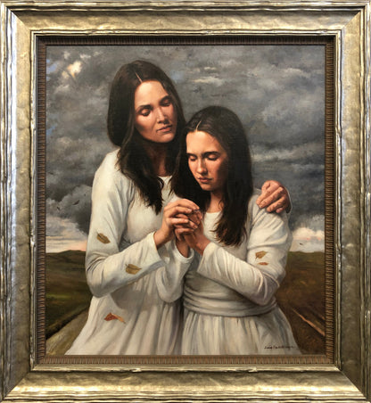 In the Strength of the Lord Oil on Board Original Artwork