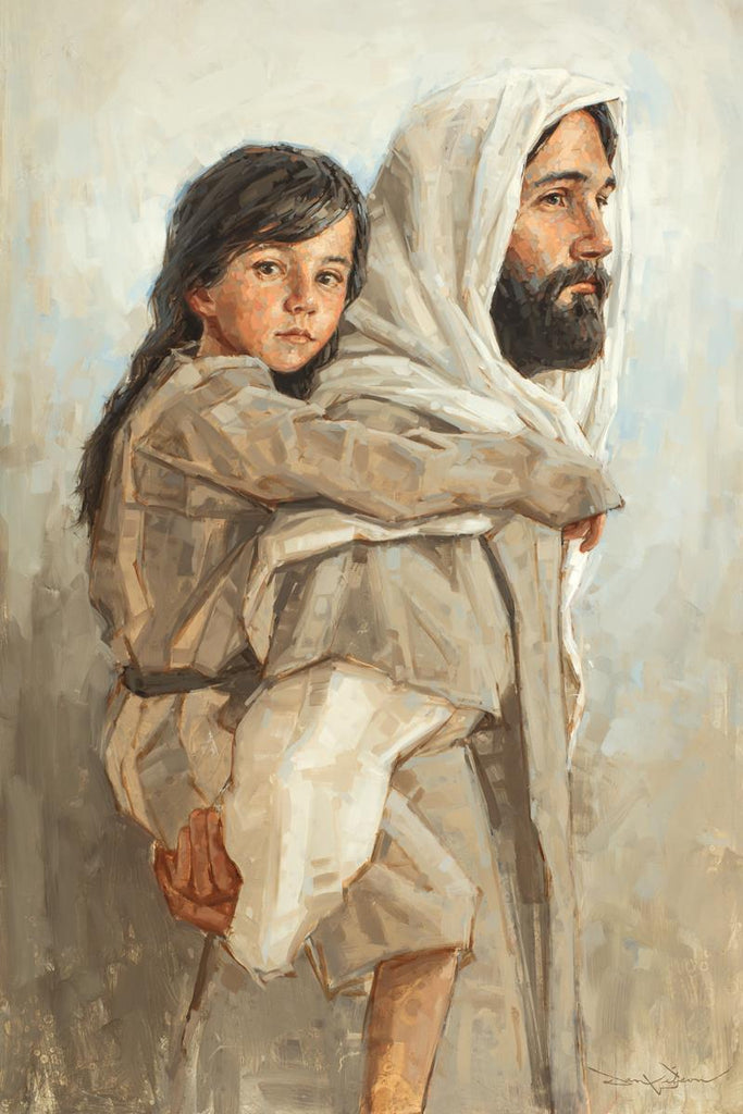 Carrying Her Home Gallery Wrap - Masterwork Canvas - Jesus is the Christ Prints