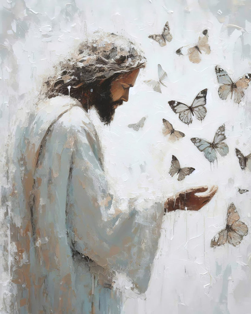 Delicate Wings Gallery Wrap - Masterwork Canvas - Jesus is the Christ Prints