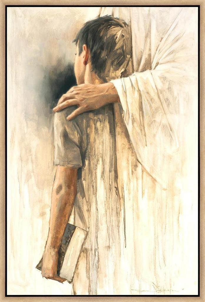 Leaning on His Love Gallery Wrap - Masterwork Canvas - Jesus is the Christ Prints