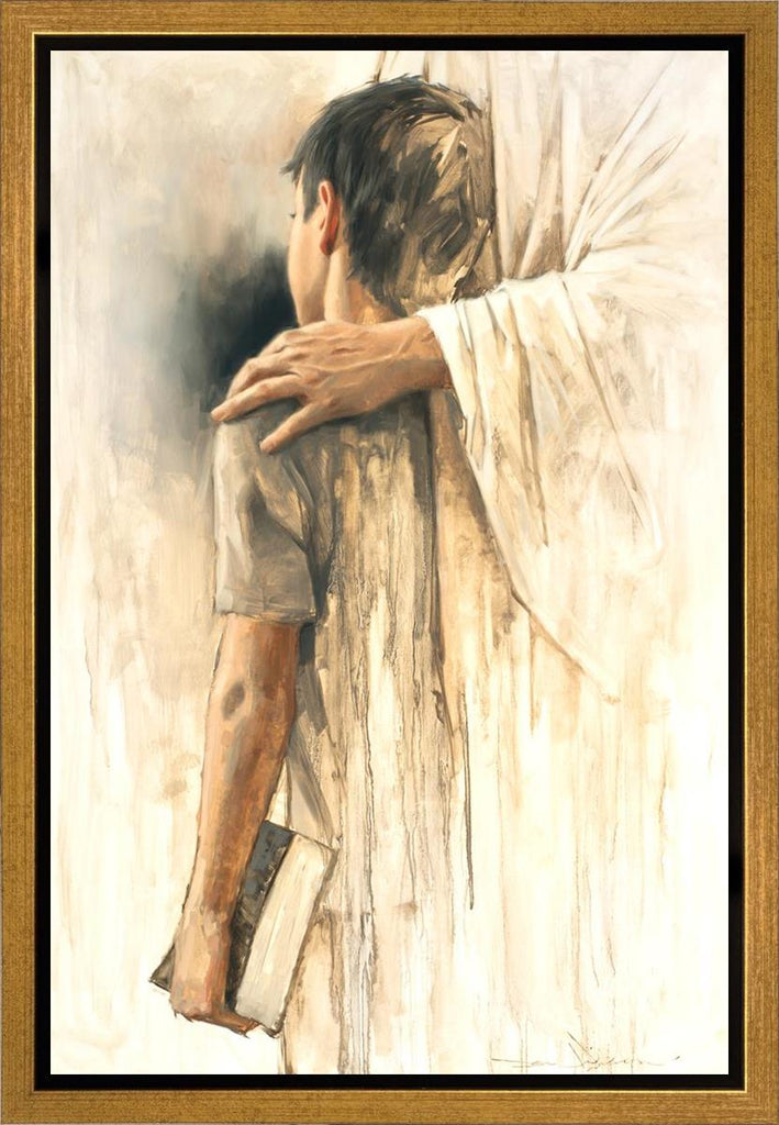 Leaning on His Love Gallery Wrap - Masterwork Canvas - Jesus is the Christ Prints