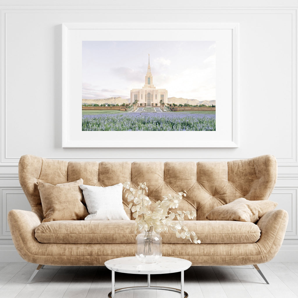 Red Cliffs Utah Temple - Jesus is the Christ Prints