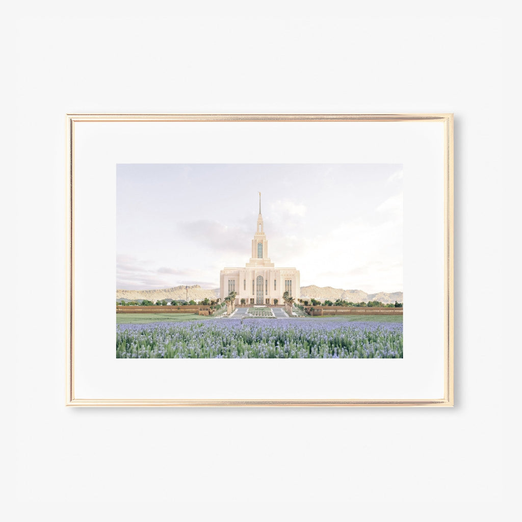 Red Cliffs Utah Temple - Jesus is the Christ Prints