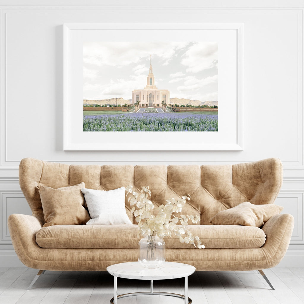 Red Cliffs Utah Temple - Jesus is the Christ Prints