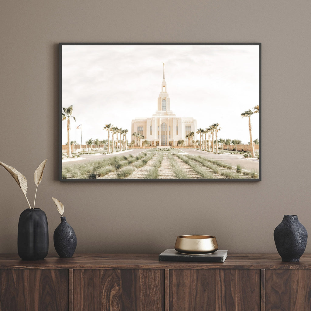 Red Cliffs Utah Temple - Jesus is the Christ Prints