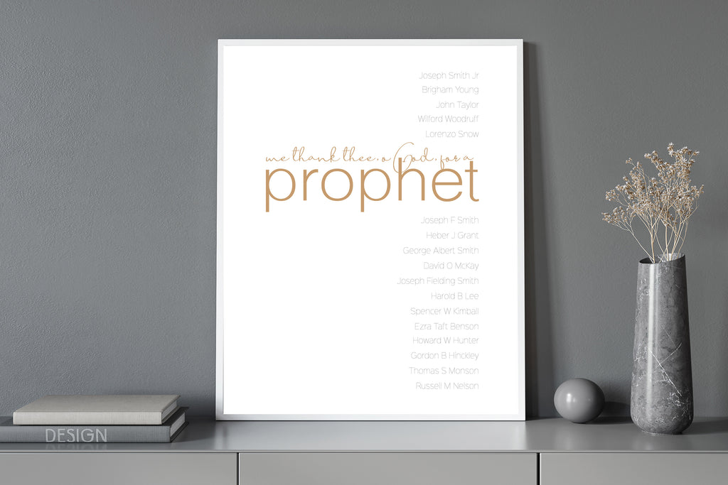 Thank Thee for a Prophet | LDS Artwork | Jesus is the Christ Prints