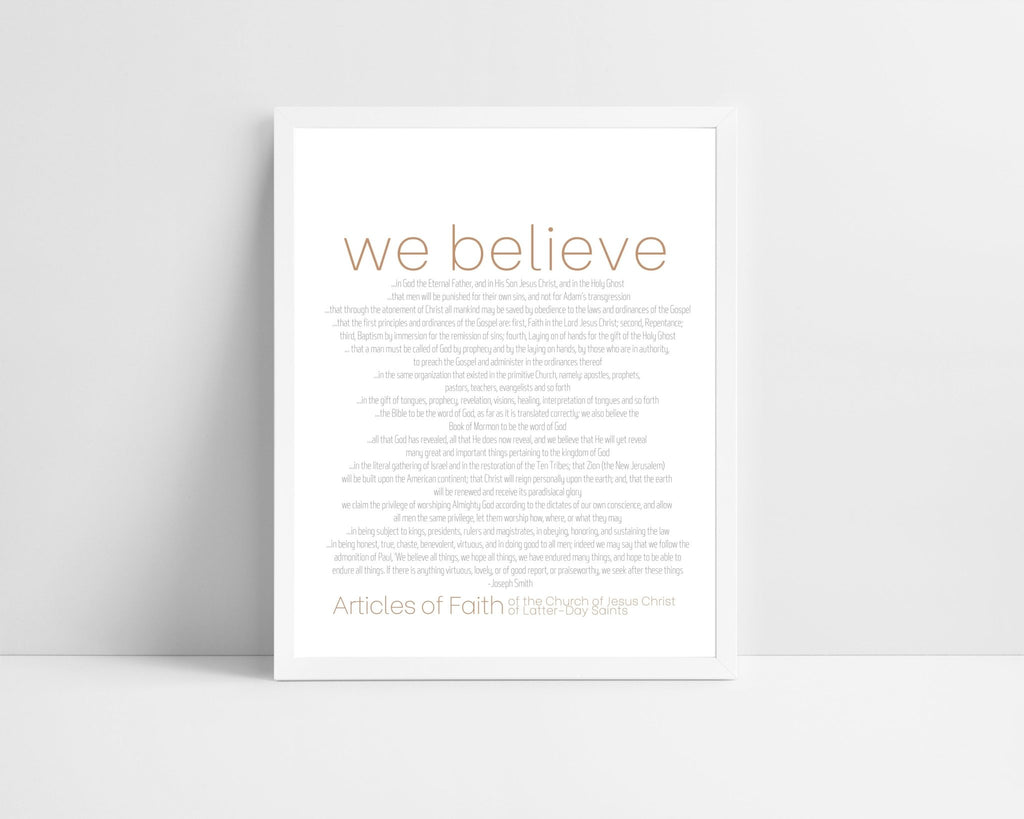Articles of Faith - Jesus is the Christ Prints