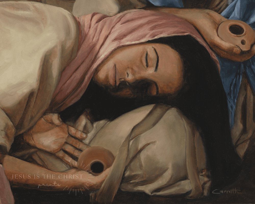 Asleep | The Ten Virgins - Jesus is the Christ Prints