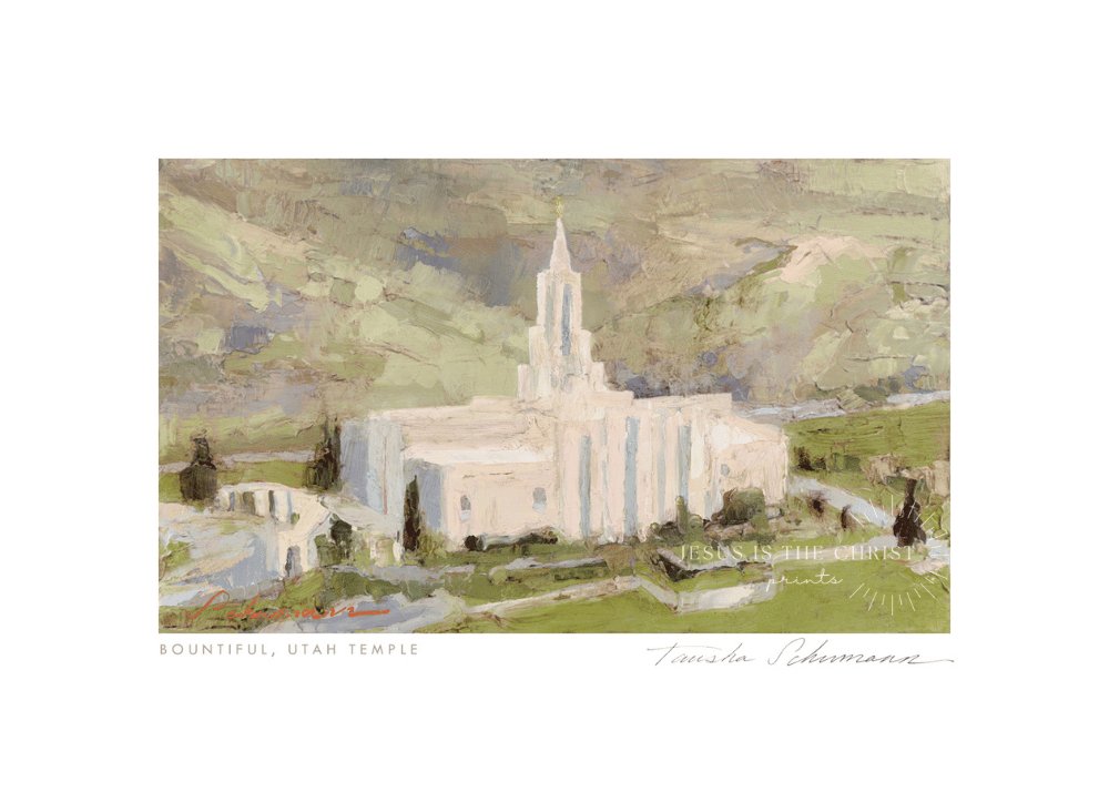 Bountiful Temple Oil Painting - Jesus is the Christ Prints