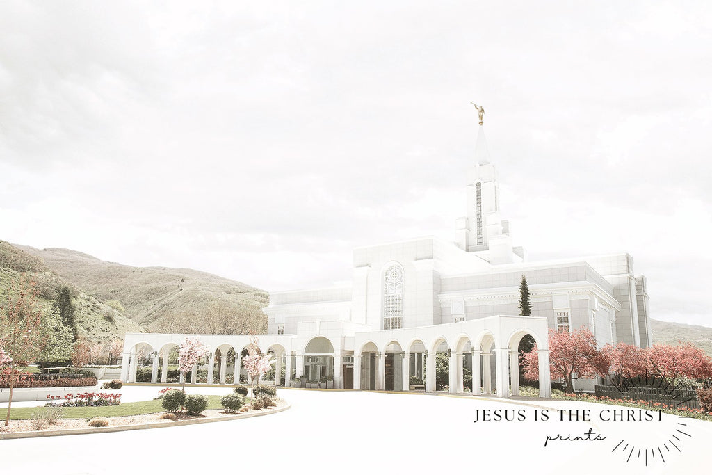 Bountiful Utah Temple - Jesus is the Christ Prints