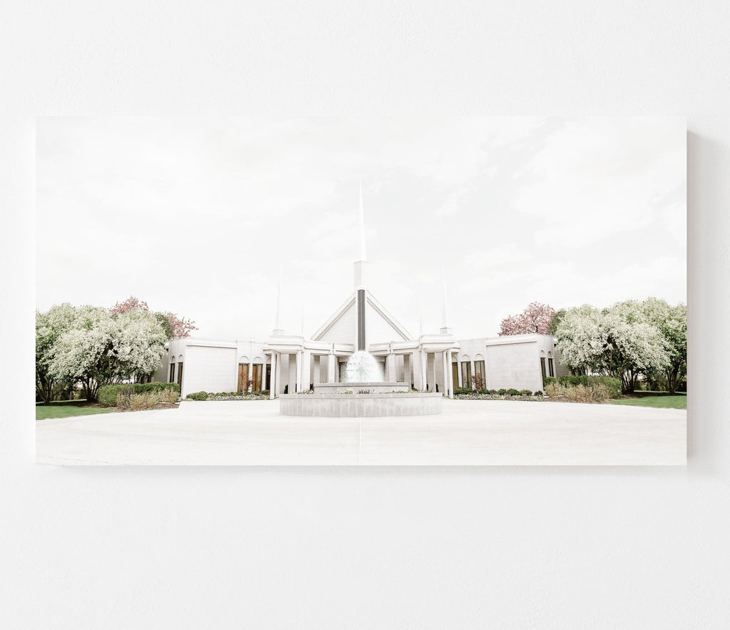 Chicago Illinois Temple Landscape - Jesus is the Christ Prints