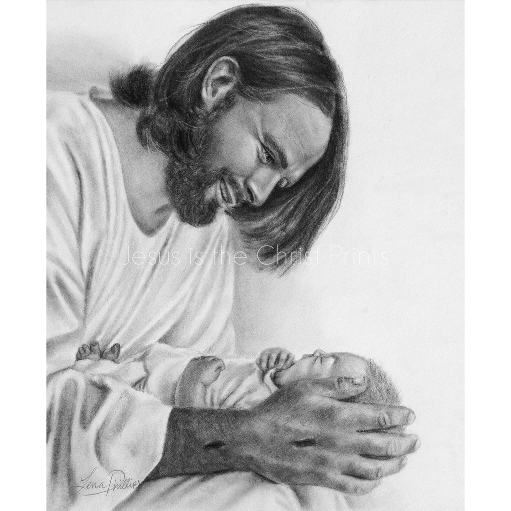 Child of God Infant - Jesus is the Christ Prints