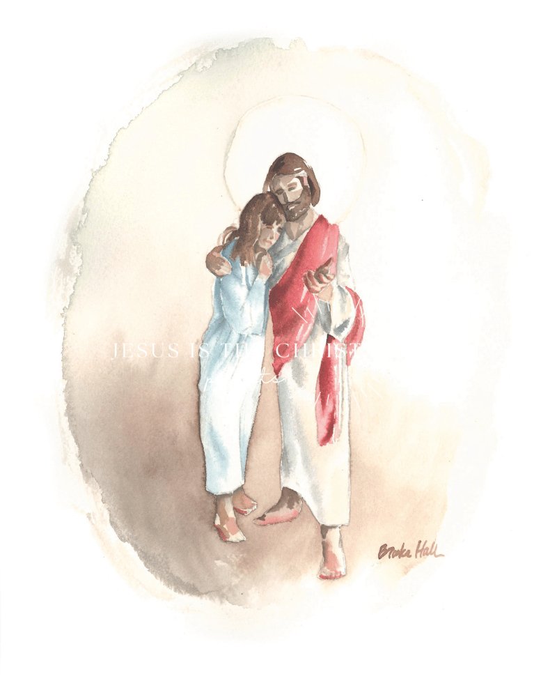 Christ with Woman - Jesus is the Christ Prints