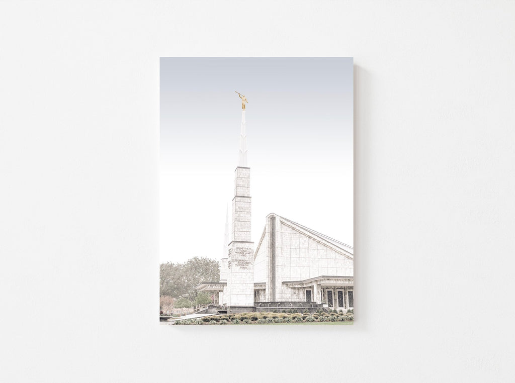 Dallas Texas Temple Side - Jesus is the Christ Prints