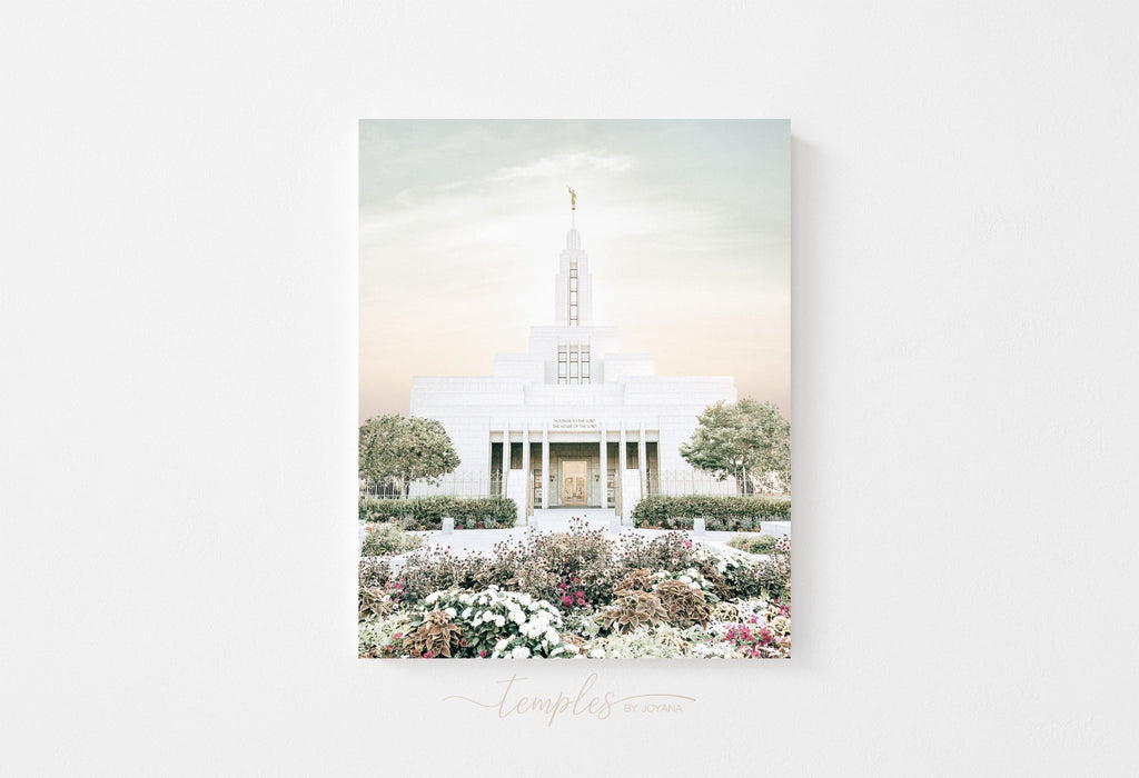 Draper Utah Temple Flowers - Jesus is the Christ Prints