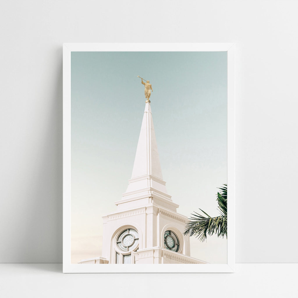 Fort Lauderdale Temple Spire Pastel Sky - Jesus is the Christ Prints