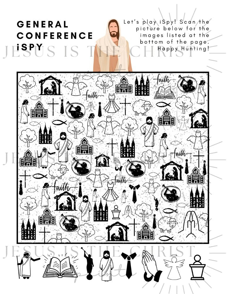 general-conference-activity-packet-for-kids-jesus-is-the-christ-prints for Free Printable General Conference Activities General Conference Activity Packet for Kids – Jesus is the Christ Prints for Free Printable General Conference Activities