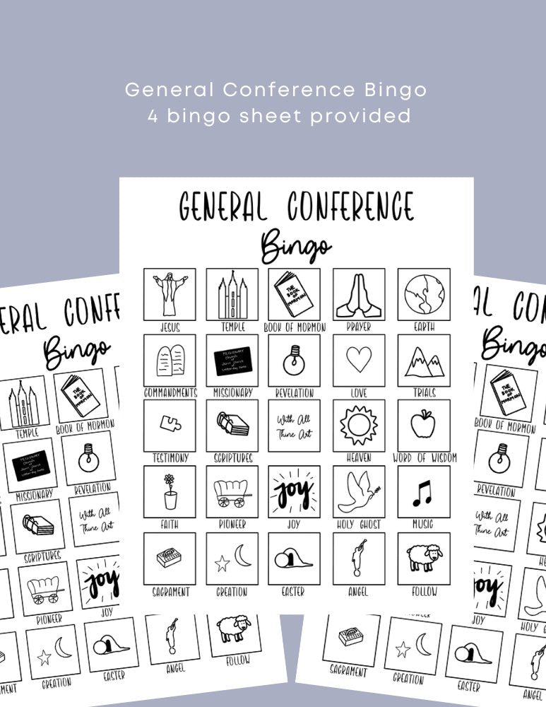General Conference Bingo - Jesus is the Christ Prints