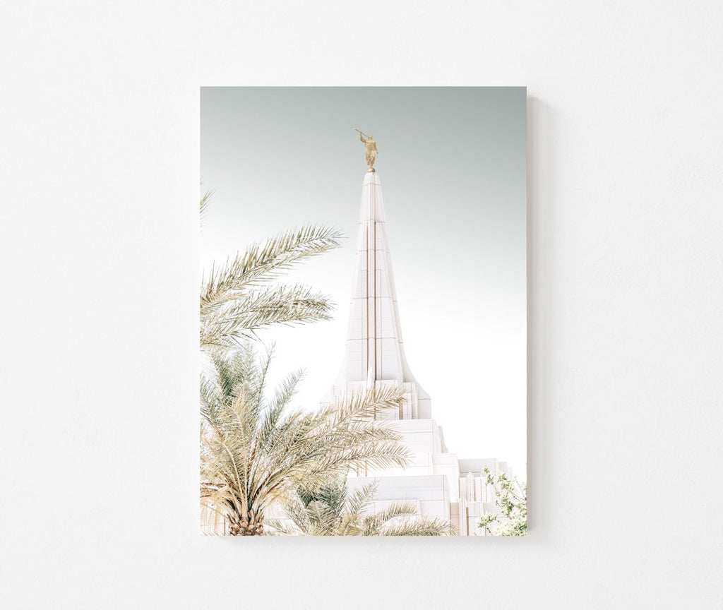 Gilbert Temple and Palm Trees - Jesus is the Christ Prints