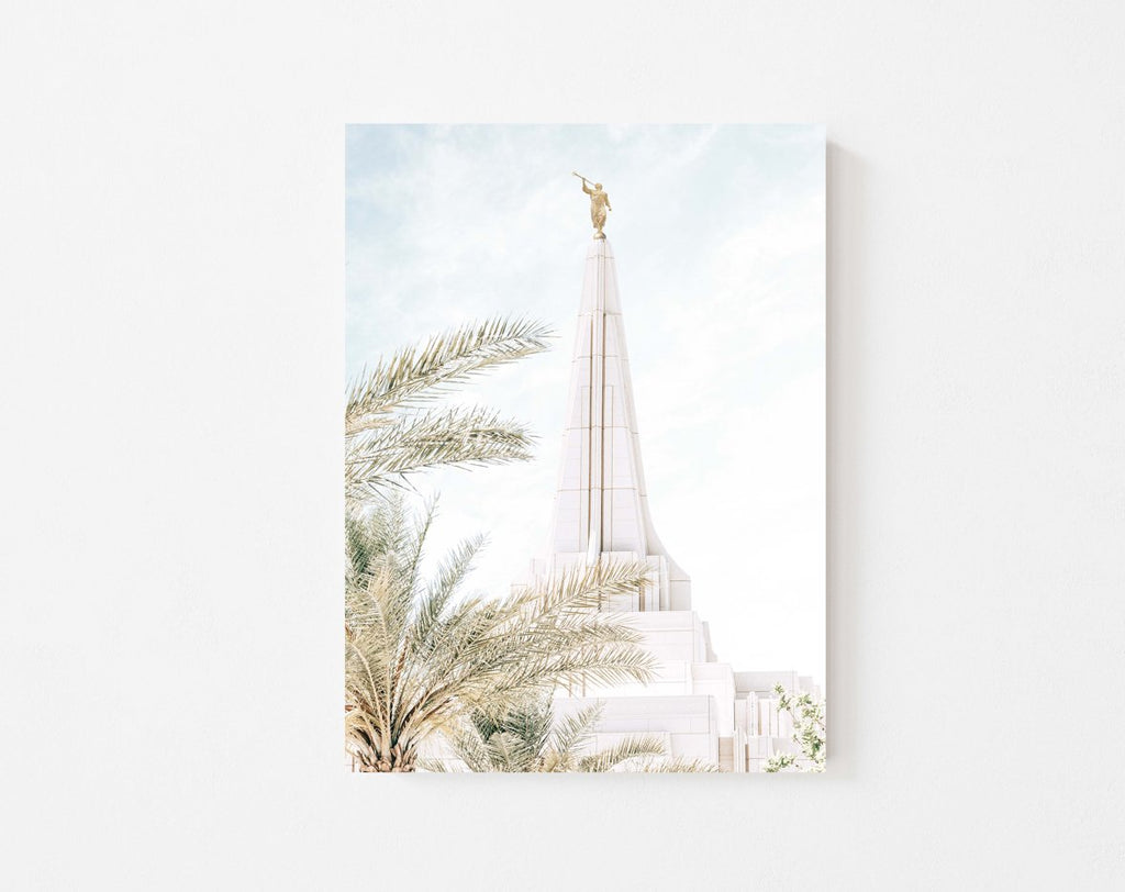 Gilbert Temple and Palm Trees - Jesus is the Christ Prints