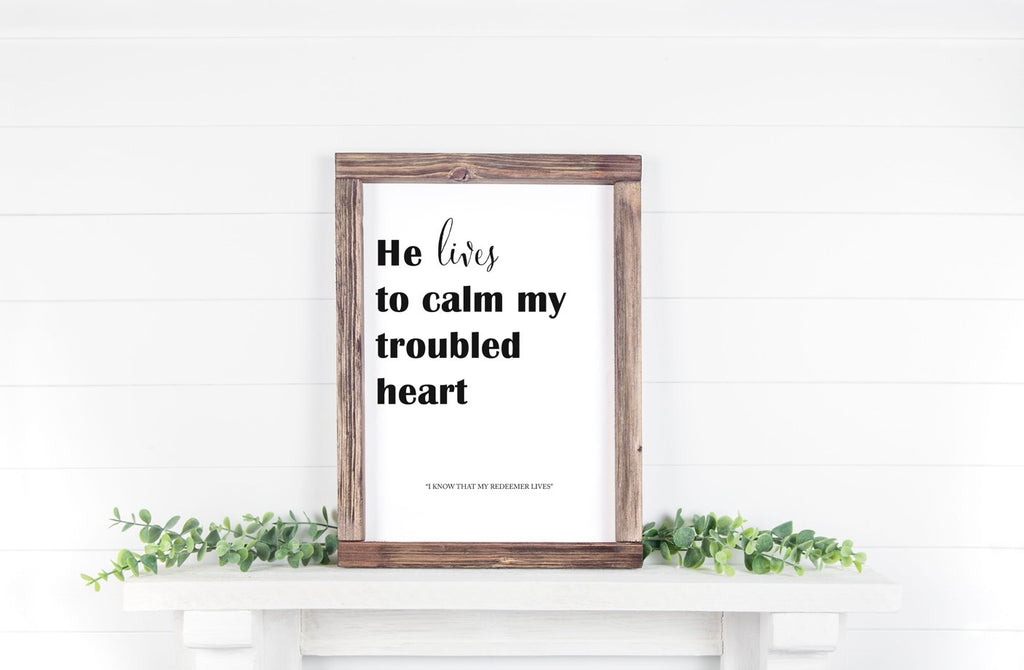 He Lives to Calm - Jesus is the Christ Prints