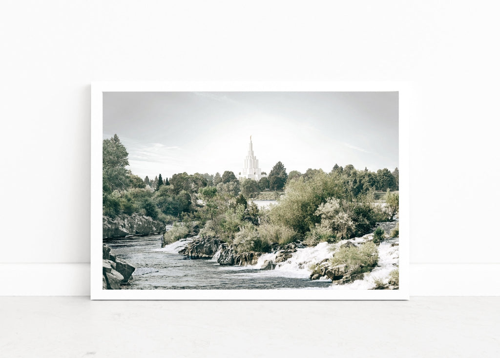 Idaho Falls Temple Landscape - Jesus is the Christ Prints