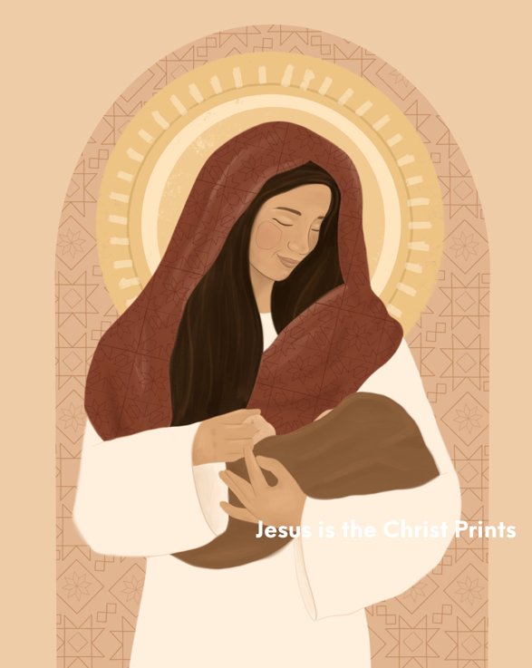 In Her Arms - Jesus is the Christ Prints