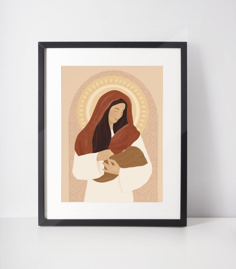 In Her Arms - Jesus is the Christ Prints