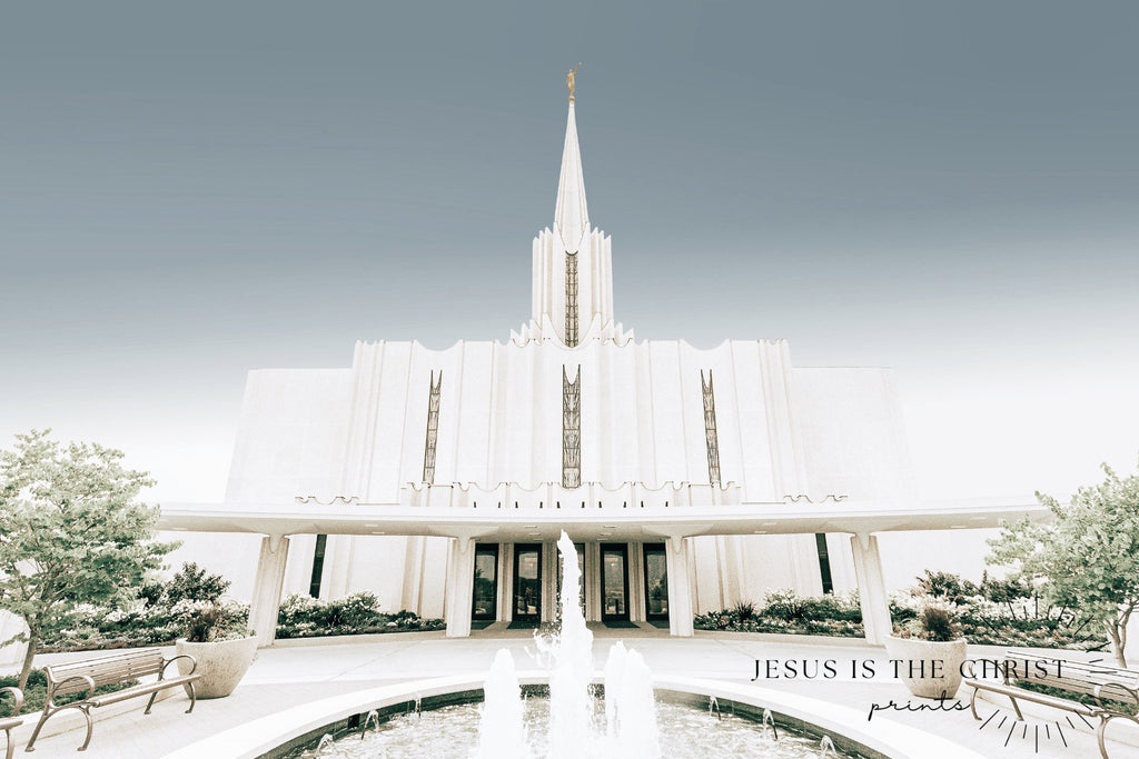 Jordan River Temple With Fountain - Jesus is the Christ Prints