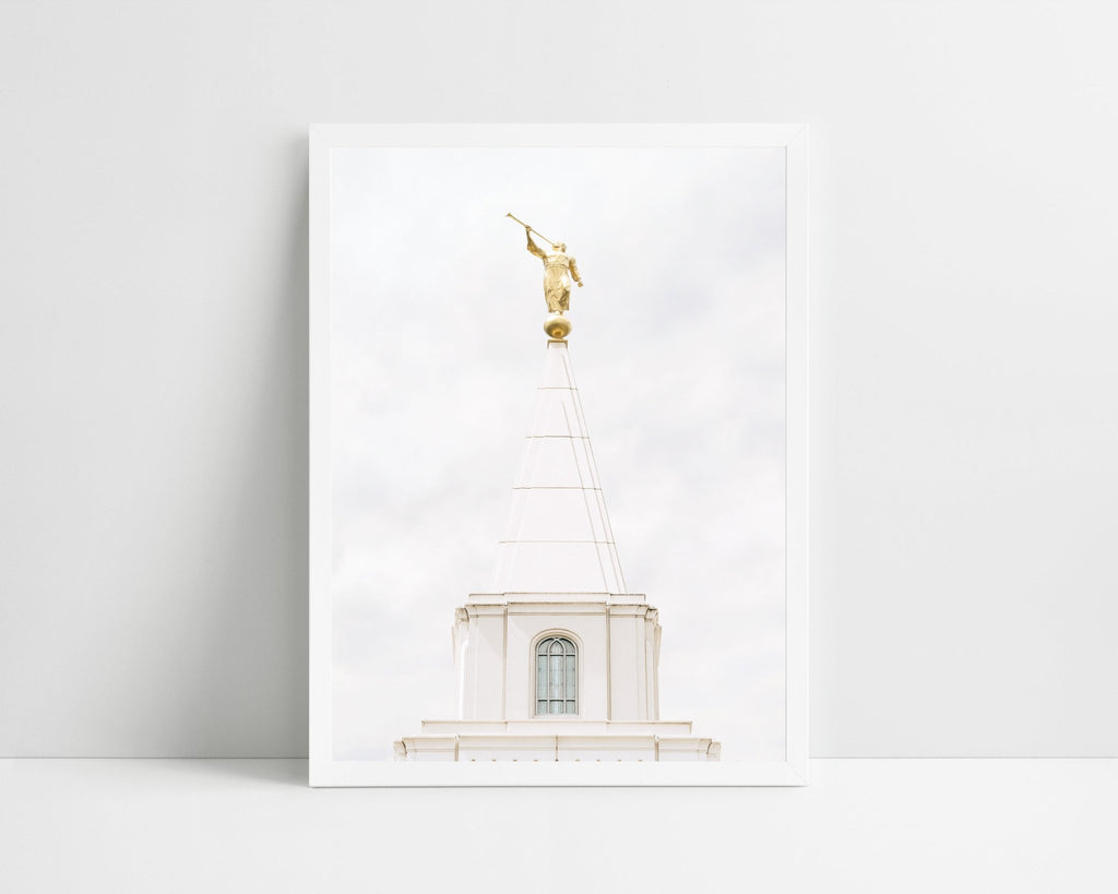 Kansas City Temple Angel Moroni - Jesus is the Christ Prints